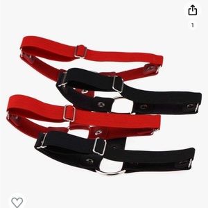 NEW 4pc adjustable leg garter belt